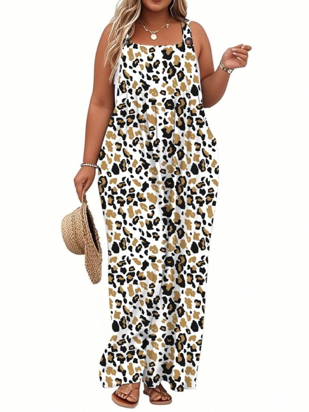 Women's Plus Size Jumpsuit Overalls Wide Leg Romper Summer Outfits